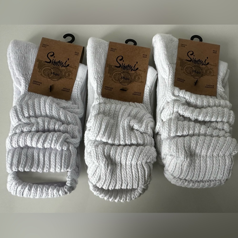 SOLD - Simons Ribbed slouchy socks - Picture 2 of 4